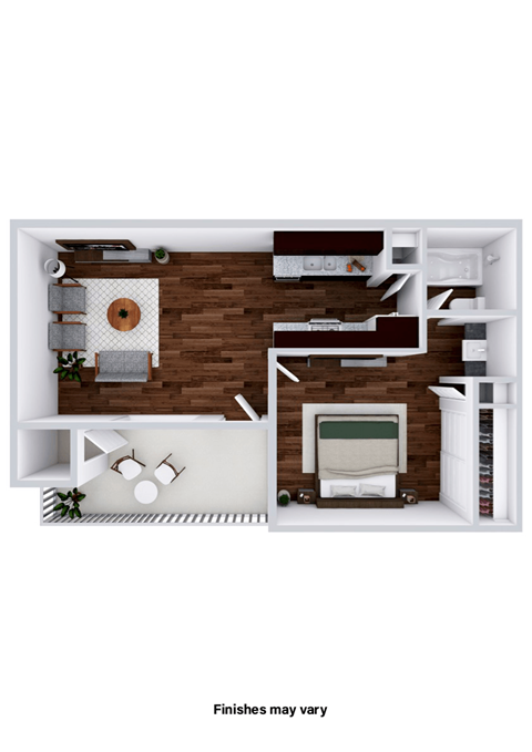 A1 One Bed Stony Creek Apartments